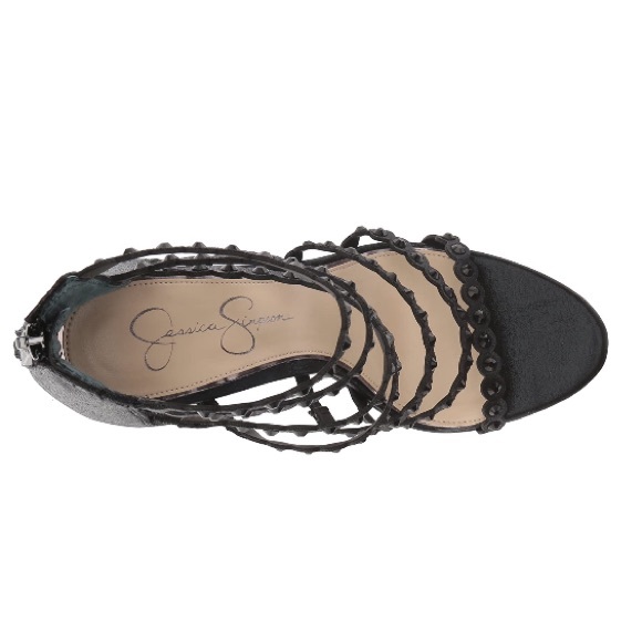 Jessica Simpson Black Shimmer Sand Jezalynn Heel - Picture 9 of 14